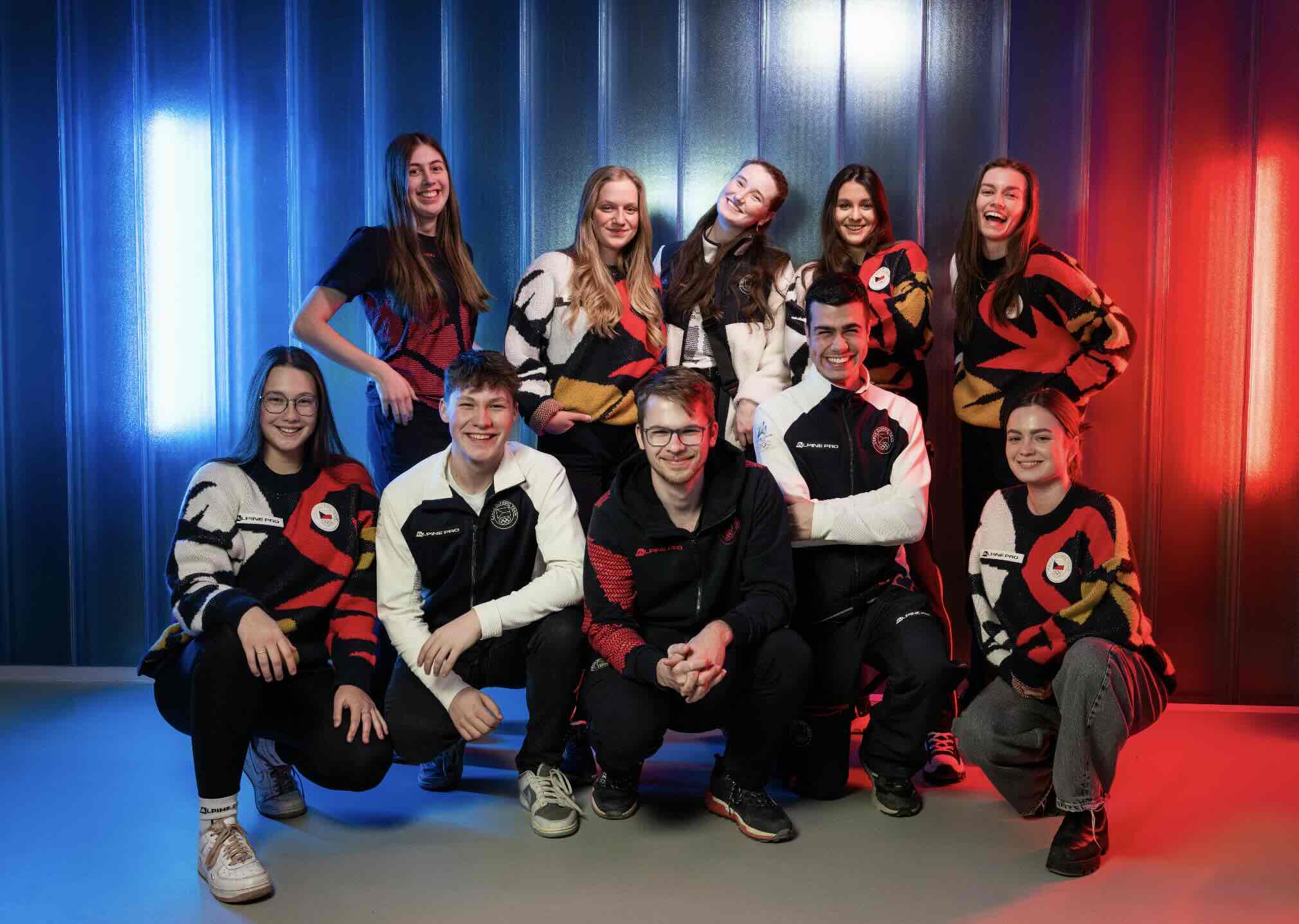 Digitální tým Olympijského festivalu 2026 — společné foto týmu Českého olympijského výboru, JANDASPORT a freelancerů