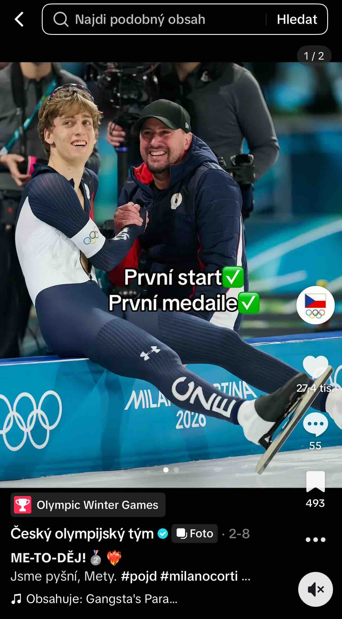 Metoděj Jílek · první medaile